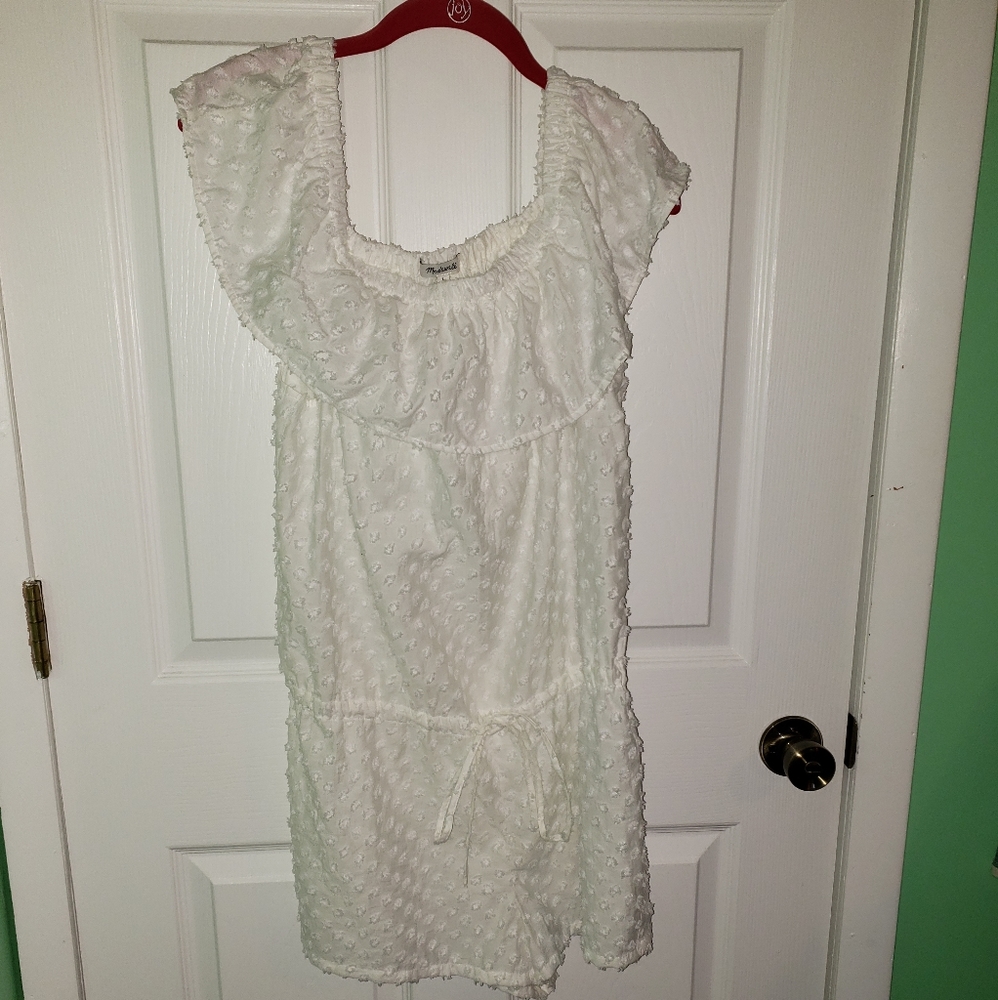 Nwot Madewell Off the Shoulder Romper size Large